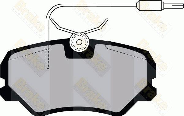 Brake Engineering PA1041 - Bremžu uzliku kompl., Disku bremzes autodraugiem.lv