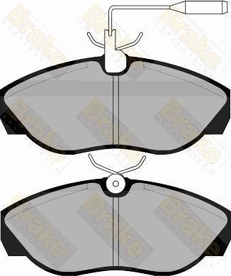 Brake Engineering PA1042 - Bremžu uzliku kompl., Disku bremzes autodraugiem.lv