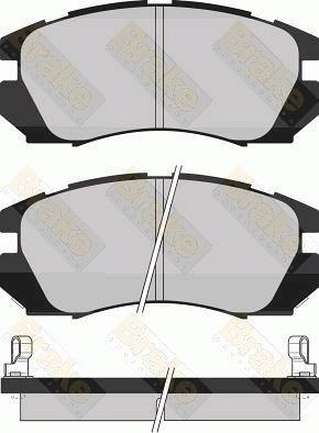 Japanparts JPA-708AF - Bremžu uzliku kompl., Disku bremzes autodraugiem.lv