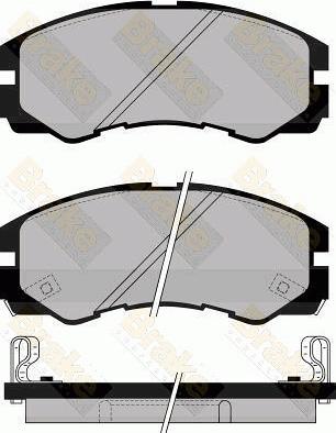 Brake Engineering PA1030 - Bremžu uzliku kompl., Disku bremzes autodraugiem.lv