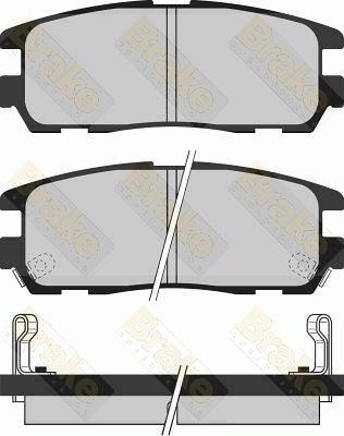 Brake Engineering PA1031 - Bremžu uzliku kompl., Disku bremzes autodraugiem.lv