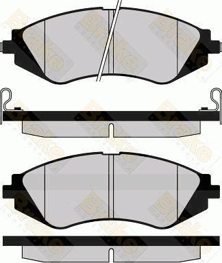 Brake Engineering PA1146 - Bremžu uzliku kompl., Disku bremzes autodraugiem.lv