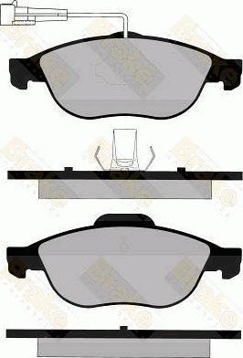 Brake Engineering PA1154 - Bremžu uzliku kompl., Disku bremzes autodraugiem.lv