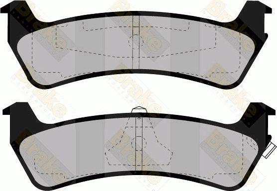 Brake Engineering PA1151 - Bremžu uzliku kompl., Disku bremzes autodraugiem.lv