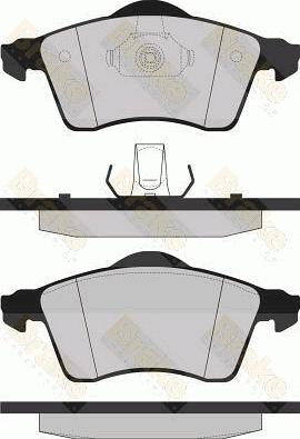 Brake Engineering PA1163 - Bremžu uzliku kompl., Disku bremzes autodraugiem.lv