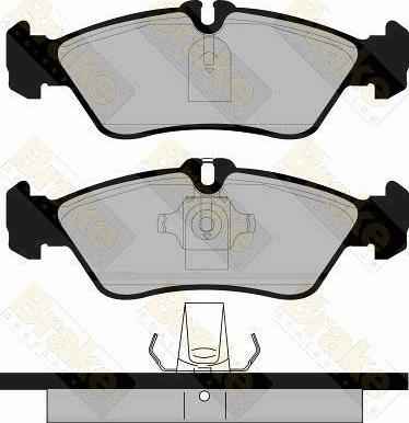 Brake Engineering PA1104 - Bremžu uzliku kompl., Disku bremzes autodraugiem.lv