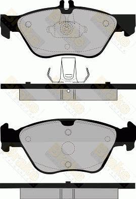 Brake Engineering PA1105 - Bremžu uzliku kompl., Disku bremzes autodraugiem.lv