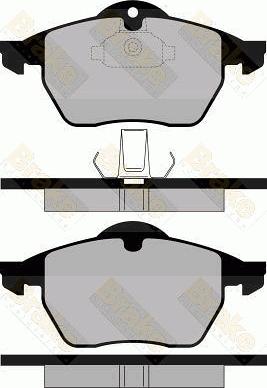 Brake Engineering PA1116 - Bremžu uzliku kompl., Disku bremzes autodraugiem.lv