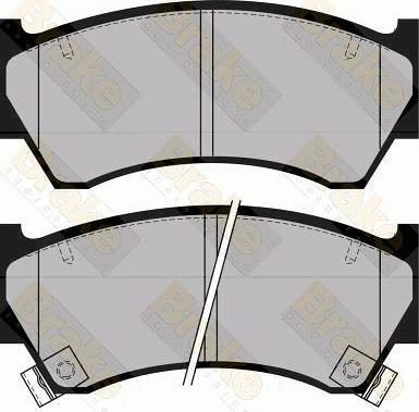 Brake Engineering PA1130 - Bremžu uzliku kompl., Disku bremzes autodraugiem.lv