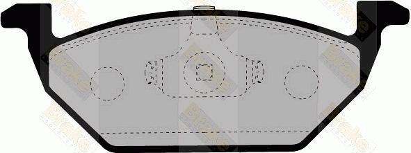 Brake Engineering PA1133 - Bremžu uzliku kompl., Disku bremzes autodraugiem.lv