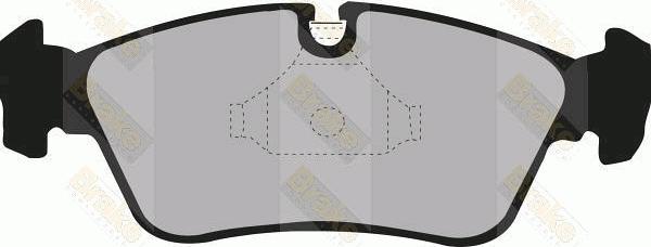 Brake Engineering PA1179 - Bremžu uzliku kompl., Disku bremzes autodraugiem.lv