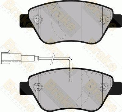 Brake Engineering PA1861 - Bremžu uzliku kompl., Disku bremzes autodraugiem.lv