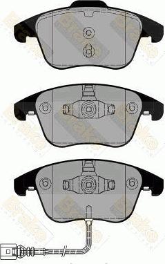 Brake Engineering PA1801 - Bremžu uzliku kompl., Disku bremzes autodraugiem.lv