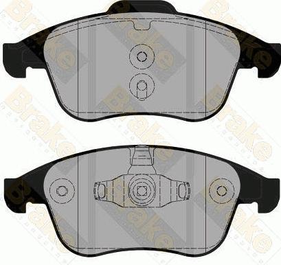 Brake Engineering PA1811 - Bremžu uzliku kompl., Disku bremzes autodraugiem.lv