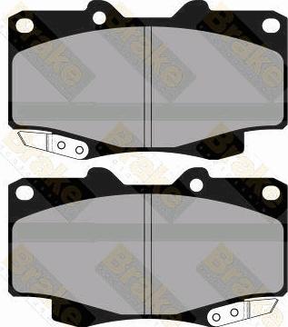 Brake Engineering PA1886 - Bremžu uzliku kompl., Disku bremzes autodraugiem.lv