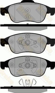 Brake Engineering PA1834 - Bremžu uzliku kompl., Disku bremzes autodraugiem.lv