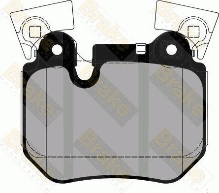 Brake Engineering PA1831 - Bremžu uzliku kompl., Disku bremzes autodraugiem.lv