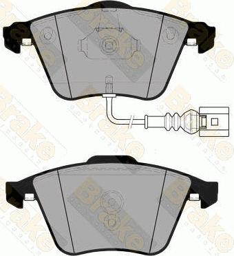 Brake Engineering PA1833 - Bremžu uzliku kompl., Disku bremzes autodraugiem.lv