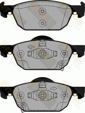 Brake Engineering PA1825 - Bremžu uzliku kompl., Disku bremzes autodraugiem.lv