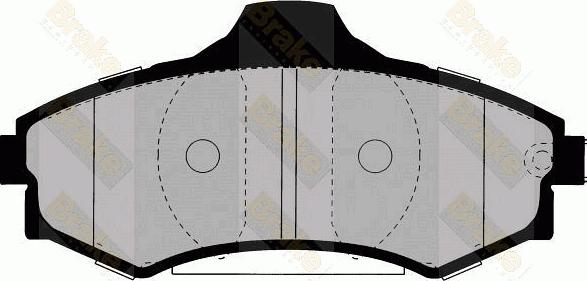 Brake Engineering PA1354 - Bremžu uzliku kompl., Disku bremzes autodraugiem.lv