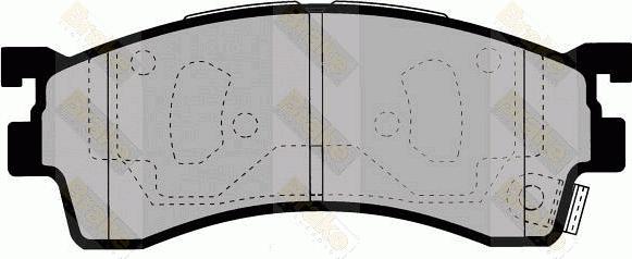 Brake Engineering PA1365 - Bremžu uzliku kompl., Disku bremzes autodraugiem.lv