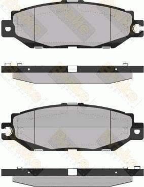 Brake Engineering PA1360 - Bremžu uzliku kompl., Disku bremzes autodraugiem.lv