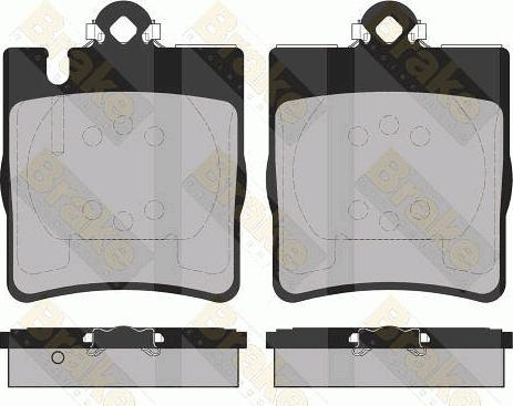 Brake Engineering PA1368 - Bremžu uzliku kompl., Disku bremzes autodraugiem.lv