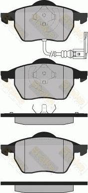 Brake Engineering PA1305 - Bremžu uzliku kompl., Disku bremzes autodraugiem.lv