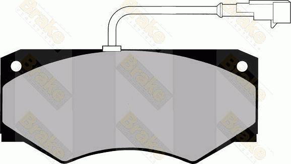 Brake Engineering PA1314 - Bremžu uzliku kompl., Disku bremzes autodraugiem.lv