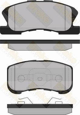 Brake Engineering PA1337 - Bremžu uzliku kompl., Disku bremzes autodraugiem.lv