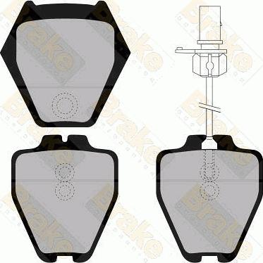 Brake Engineering PA1329 - Bremžu uzliku kompl., Disku bremzes autodraugiem.lv