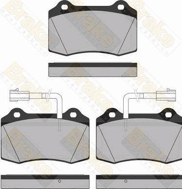 Brake Engineering PA1328 - Bremžu uzliku kompl., Disku bremzes autodraugiem.lv