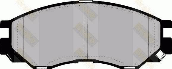 Brake Engineering PA1299 - Bremžu uzliku kompl., Disku bremzes autodraugiem.lv