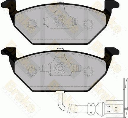 Brake Engineering PA1289 - Bremžu uzliku kompl., Disku bremzes autodraugiem.lv