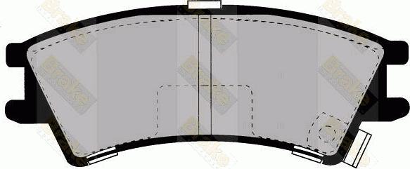 Brake Engineering PA1239 - Bremžu uzliku kompl., Disku bremzes autodraugiem.lv