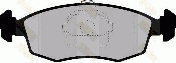 Brake Engineering PA1272 - Bremžu uzliku kompl., Disku bremzes autodraugiem.lv