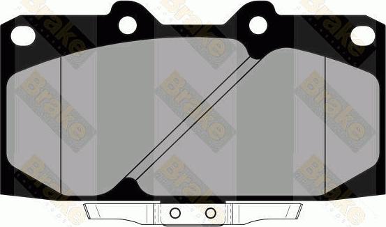 Brake Engineering PA1799 - Bremžu uzliku kompl., Disku bremzes autodraugiem.lv