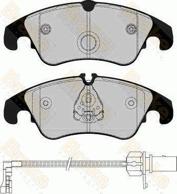 Brake Engineering PA1794 - Bremžu uzliku kompl., Disku bremzes autodraugiem.lv