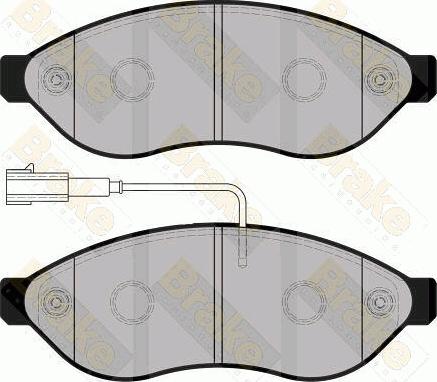 Brake Engineering PA1754 - Bremžu uzliku kompl., Disku bremzes autodraugiem.lv