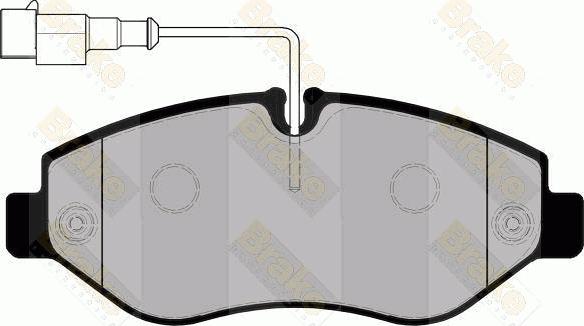 Brake Engineering PA1763 - Bremžu uzliku kompl., Disku bremzes autodraugiem.lv