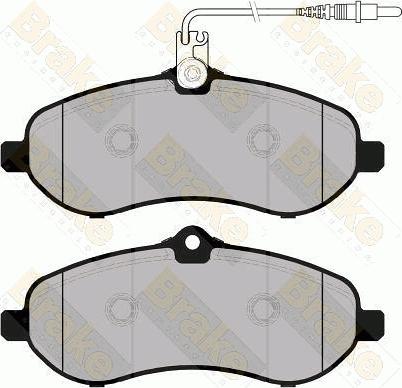 Brake Engineering PA1762 - Bremžu uzliku kompl., Disku bremzes autodraugiem.lv