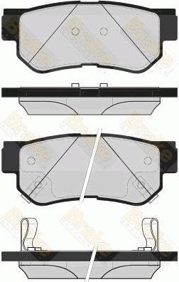 Brake Engineering PA1709 - Bremžu uzliku kompl., Disku bremzes autodraugiem.lv