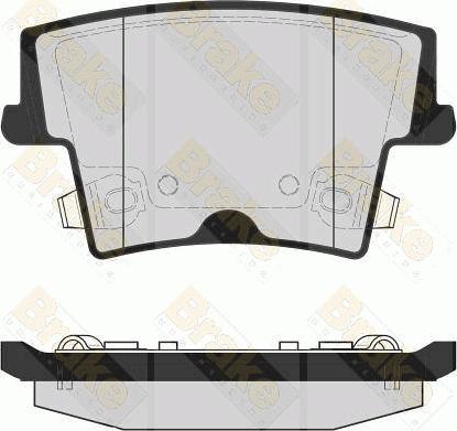 Brake Engineering PA1711 - Bremžu uzliku kompl., Disku bremzes autodraugiem.lv