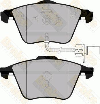 Brake Engineering PA1732 - Bremžu uzliku kompl., Disku bremzes autodraugiem.lv