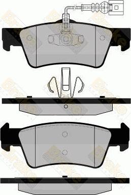 Brake Engineering PA1725 - Bremžu uzliku kompl., Disku bremzes autodraugiem.lv