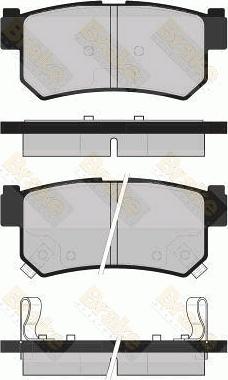 Brake Engineering PA1727 - Bremžu uzliku kompl., Disku bremzes autodraugiem.lv