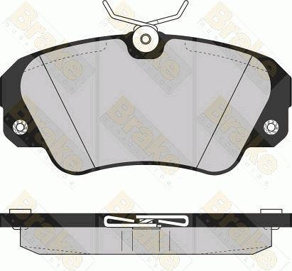 Brake Engineering PA859 - Bremžu uzliku kompl., Disku bremzes autodraugiem.lv