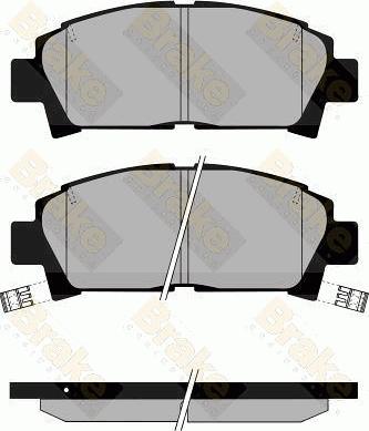 Brake Engineering PA853 - Bremžu uzliku kompl., Disku bremzes autodraugiem.lv