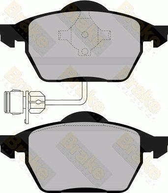 Brake Engineering PA865 - Bremžu uzliku kompl., Disku bremzes autodraugiem.lv