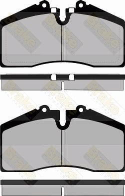 Brake Engineering PA809 - Bremžu uzliku kompl., Disku bremzes autodraugiem.lv